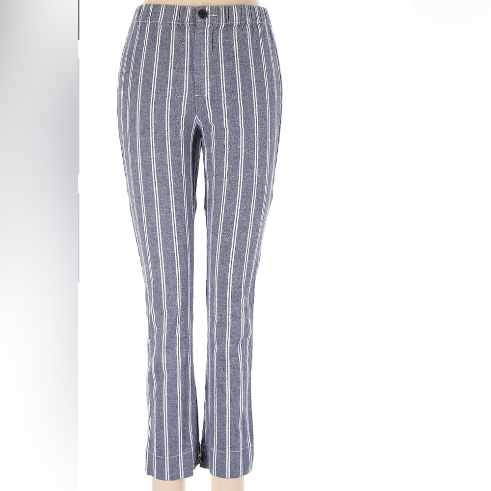 John Galt casual striped zip up pants size small